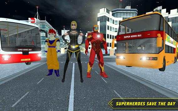 City Bus Driving: Superheroes Transport Simulator screenshot 7