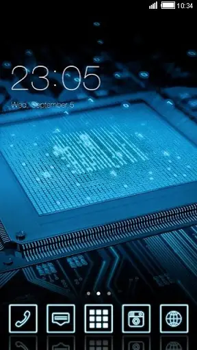 Computer Tech C Launcher Theme screenshot 1