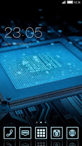 Computer Tech C Launcher Theme screenshot 1