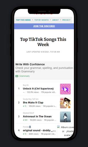 TokBoard - Top TikTok Songs For FYP screenshot 3
