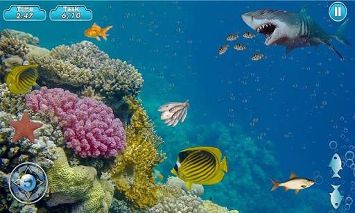 Super Monster Blue Whale Shark Game screenshot 1
