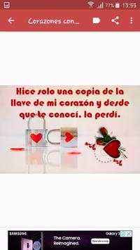 Corazones con Frases de Amor screenshot 2