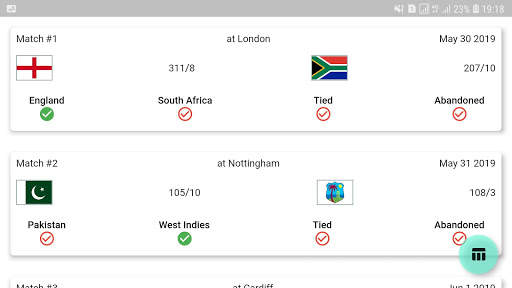 Points Table Predictor - Cricket World Cup 2019 screenshot 2
