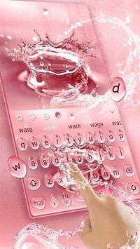 Rose Gold Waterdrops Keyboard screenshot 2