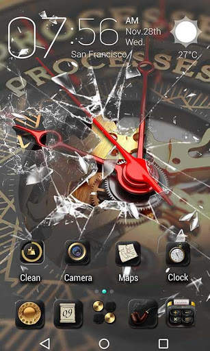 Broken Parallax Go Launcher Theme screenshot 2