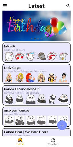 Stickeray-Stickers for WhatsAp screenshot 1