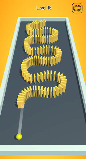 Roll a ball 3d - Domino Smash screenshot 1