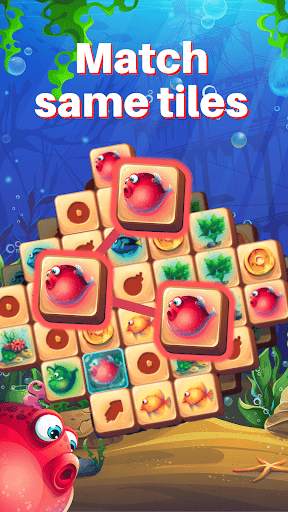 Fish Tiles: mahjong match game screenshot 1
