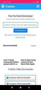 YouTube,FB video Download screenshot 2