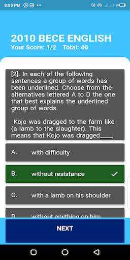 2020 BECE ENGLISH APP screenshot 3