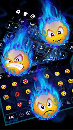 Blue Flame Car Keyboard स्क्रीनशॉट 3