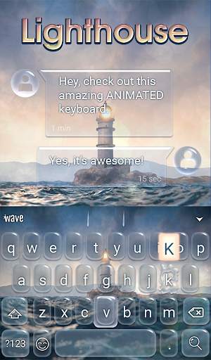 Lighthouse Keyboard Wallpaper स्क्रीनशॉट 3