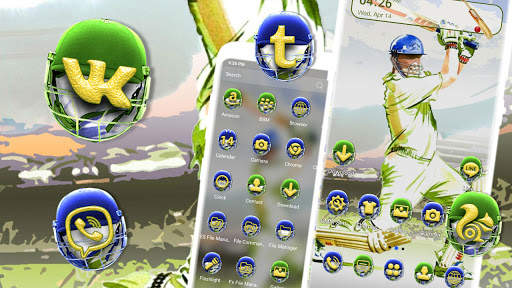 Cricket Batsman Launcher Theme screenshot 1