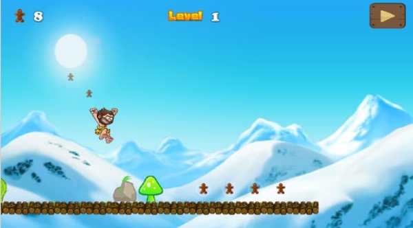 Caveman Ice Age Run Dash Mania скриншот 4