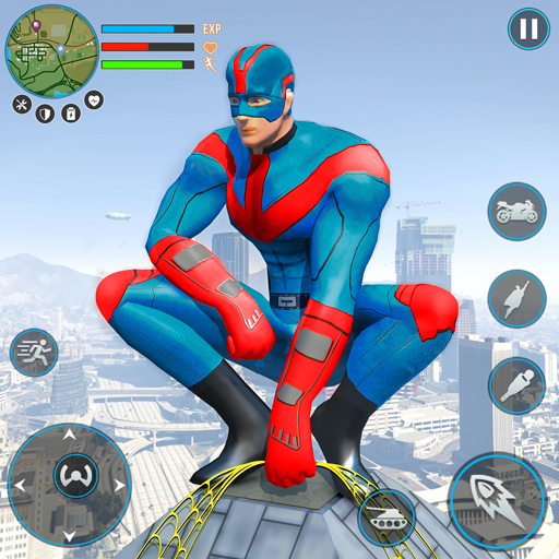 Police Robot Rope Hero Game 3d icon
