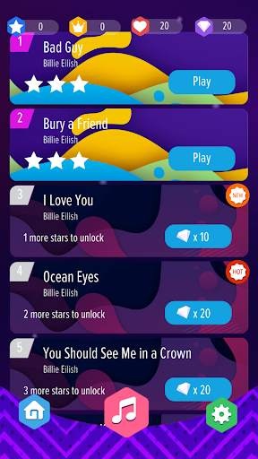Billie Eilish : Piano Tiles 8 screenshot 5