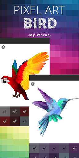 Bird Pixel Coloring By Number screenshot 6