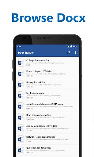 Docx Reader - Word, Document, Office Reader - 2021 screenshot 2