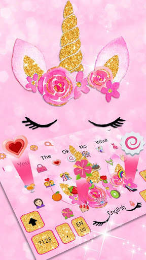 Glisten Pink Unicorn Cat Theme screenshot 3