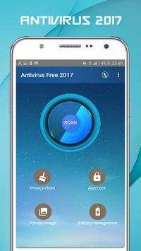 Antivirus Free 2017 + Applock screenshot 1