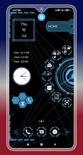 Compact Hitech launcher Pro - Themes, Wallpaper screenshot 3