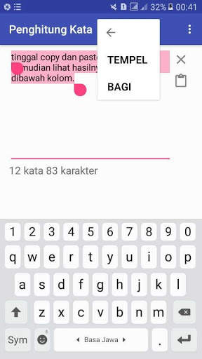 Penghitung Kata dan karakter скриншот 6