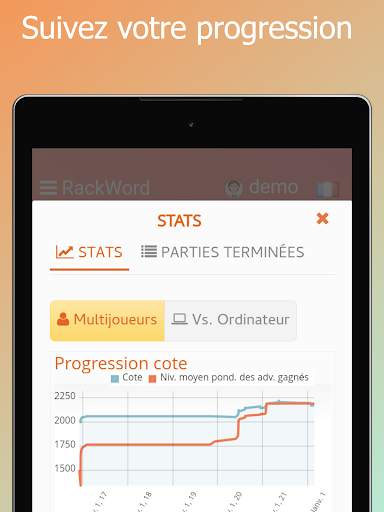 Rackword- Jeu de mots en ligne screenshot 17