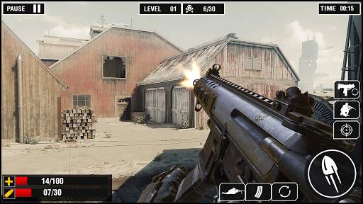 ปืนสงครามจำลอง: การถ่ายภาพที่ดีที่สุด - เกมปืน screenshot 1