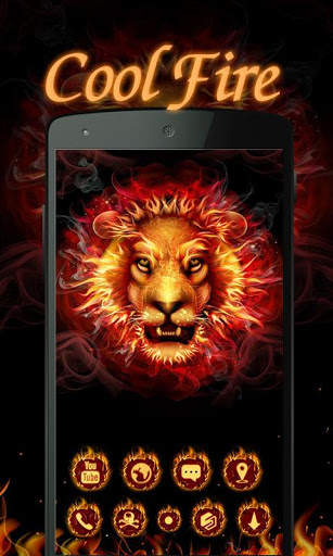 Cool Fire  GO Launcher Theme screenshot 1