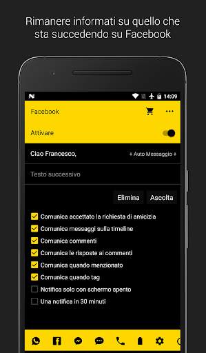 AlertBee Free - Notifiche vocali screenshot 2