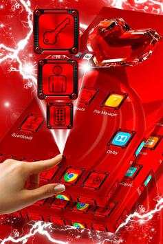 Red Crystal Heart Launcher screenshot 1