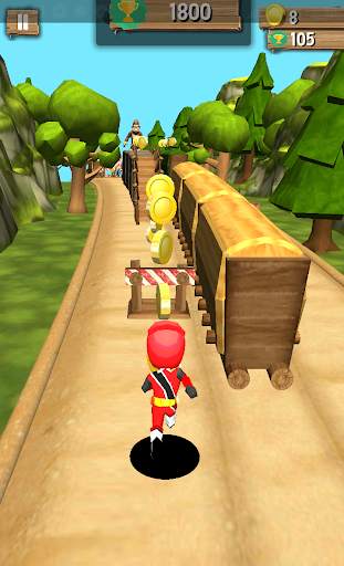 Power Ninja Steel Run screenshot 1