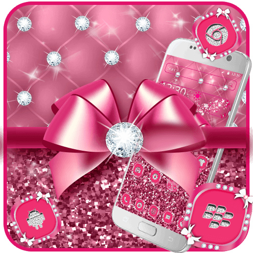 Luxury Pink Bowknot Theme icon