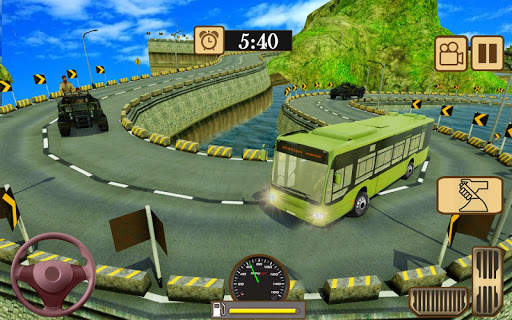 Offroad US Army Bus Driving simulator 2019 screenshot 4