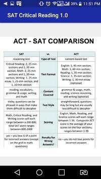 SAT Exam Learn Critical Reading FREE - SAT Prep screenshot 2