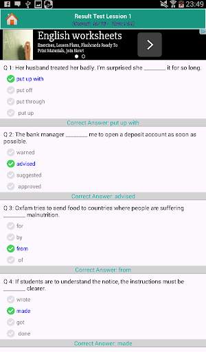 English Grammar Advance Practice скриншот 3