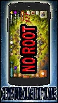 Free gems for clash of clans [ No Root ] prank screenshot 6