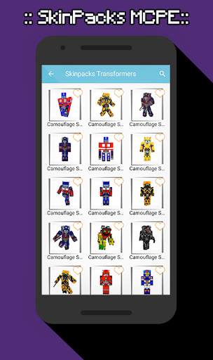 SkinPacks Transforrmers for Minecraft screenshot 1
