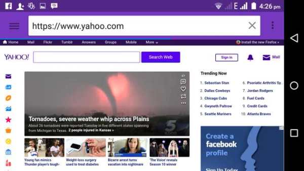 Tablet Browser screenshot 1
