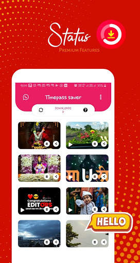 Timepass saver - status downloader for whatsapp स्क्रीनशॉट 2