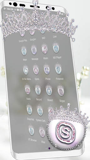 Royal Diamond Crown Launcher Theme screenshot 4