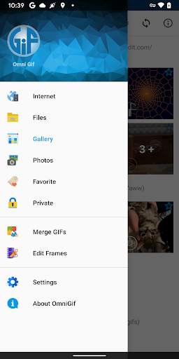 GIF player/editor - OmniGIF screenshot 1