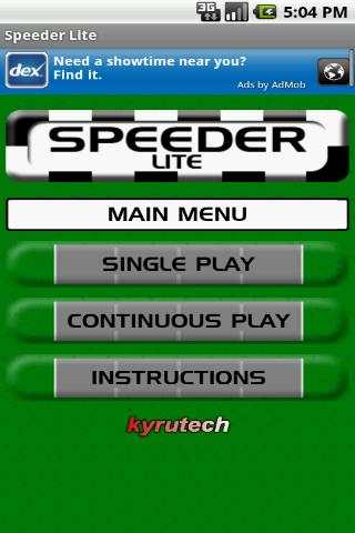 Speeder Lite screenshot 1