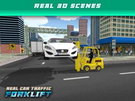 Real Car Traffic Forklift Sim screenshot 8