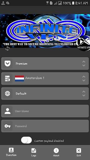 Infinite VPN screenshot 1