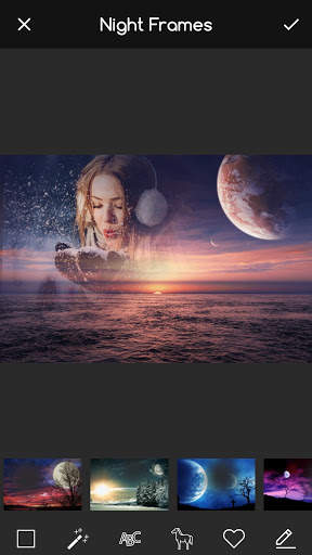 Night Frames: Photo Effect Camera for Pictures App screenshot 1