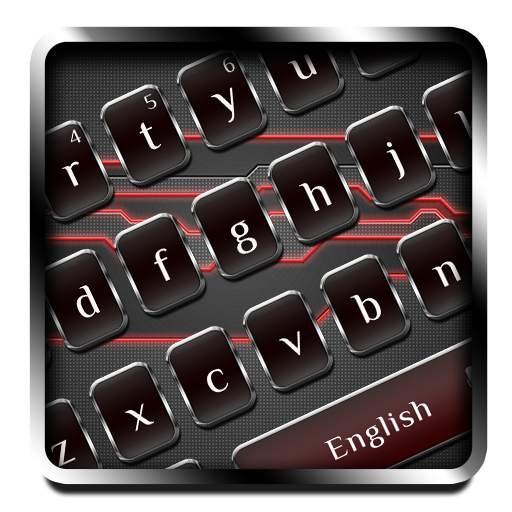 Red Black Metal Keyboard 10001005