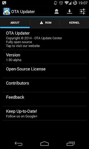 OTA Update Center screenshot 1