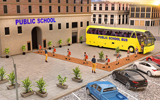 City School Bus Driving Simulator :Coach Bus Games screenshot 4