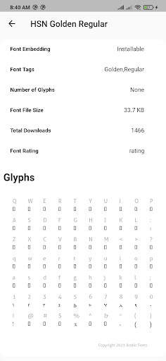 Arabic Fonts screenshot 4